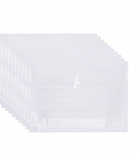 晨光A4透明紐扣袋ADM95074*10