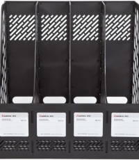 齊心B2174超省錢四格資料架黑*16