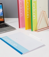 得力7658辦公無線裝訂本(混)-60張-A4*10	B