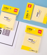 得力7733記事貼(淡黃)76*76mm