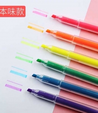 晨光單頭熒光筆本味AHM24306天藍色