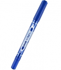 齊心MK804小雙頭記號筆0.5-2mm藍(lán)*12