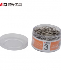 晨光辦公用3號金屬回形針PVC筒裝ABS91697