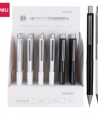 得力S372金屬活動鉛筆0.5MM(混)*24