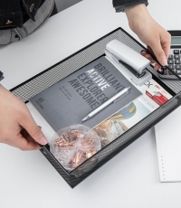 得力79080收納框(黑色)