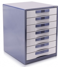 得力9703七層金屬外殼文件柜(閃銀藍(lán))