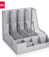 得力78981多功能四聯(lián)文件框(灰)