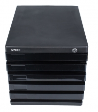 晨光五層帶鎖文件柜ADM95298（黑）