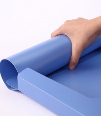 齊心A1249超省錢PP檔案盒A4 55mm藍*18