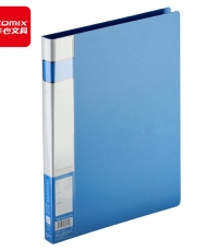 齊心A603辦公必備長押夾 藍*20