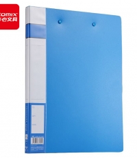 齊心A605雙強力文件夾藍*20