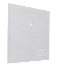 晨光斜紋按扣文件袋白ADM94584*12