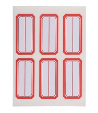 晨光6枚X10自粘性標(biāo)簽(紅)YT-09