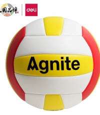 安格耐特F1253_PVC5號排球(白+黃+紅)