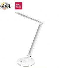 得力4301_LED觸控臺(銀色)六檔可調適配器DC12V 1A