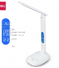 得力4325LED可充電帶屏幕臺燈(白色)1200mAh DC5V