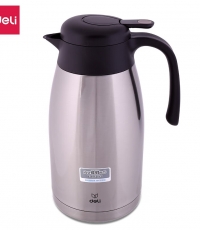 得力17755保溫壺(本色)2L不銹鋼真空保溫