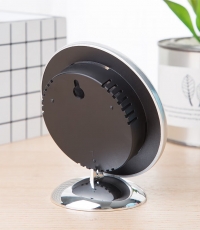 得力9010室內溫濕度計(銀色)