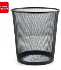 齊心B2005圓形鐵網(wǎng)紙簍黑φ265*H285mm*12