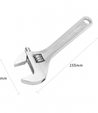 得力DL006A光柄活動扳手(銀)6寸 