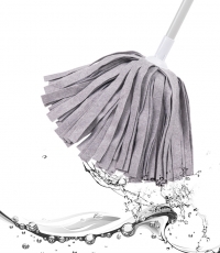 得力LQ133-墩布拖把(灰色)(1套)