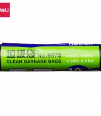 得力9575垃圾袋(黑)60*80cm(10個/卷)0八角底