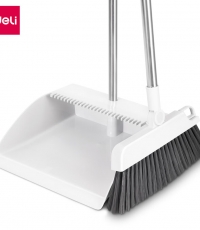 得力LQ160-掃把套裝（帶齒梳）(灰色)(掃把簸箕1套)