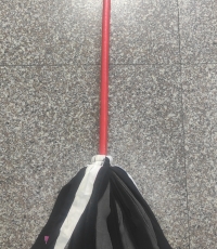 圓頭棉布條木桿拖把（混色）