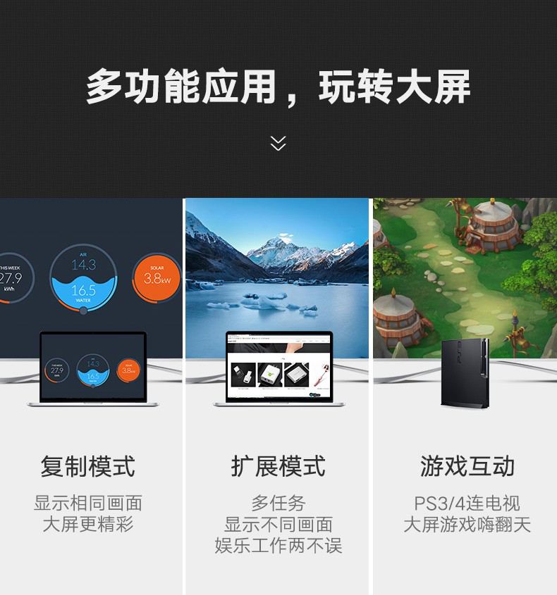 綠聯40461HDMI高清線1.5米