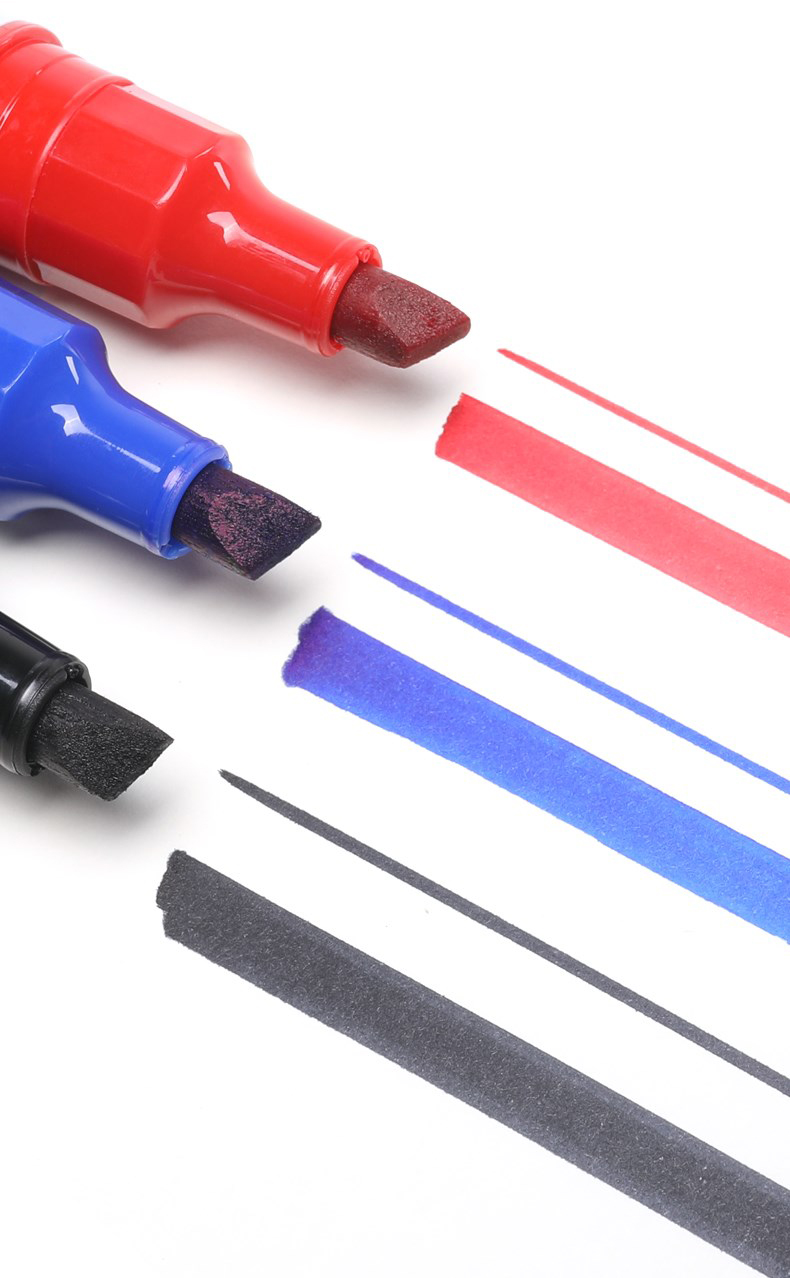 得力S555大雙頭記號(hào)筆(藍(lán))(支)